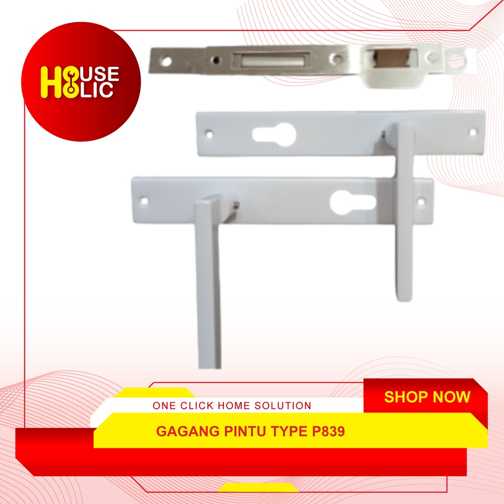 Gagang Pintu P839 / Handle Pintu Aluminium / Pegangan Kunci Pintu