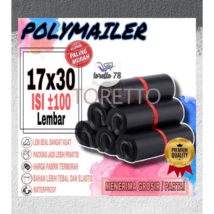 Plastik Packing Polymailer 17X30 CM / Amplop Plastik Packing Grosir Termurah / Plastik Olshop