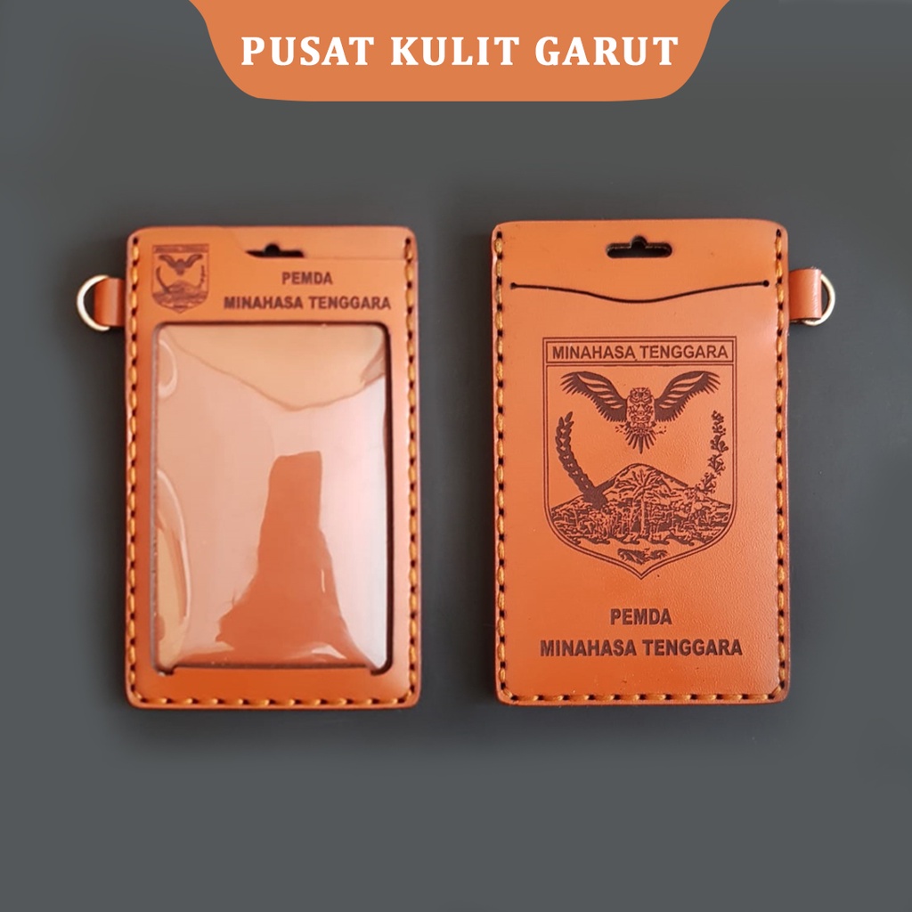 

DIJAMIN KULIT ASLI | ID CARD HOLDER | LANYARD NAME TAG 3 LAYER BAHAN KULIT SAPI ASLI BISA CUSTOM