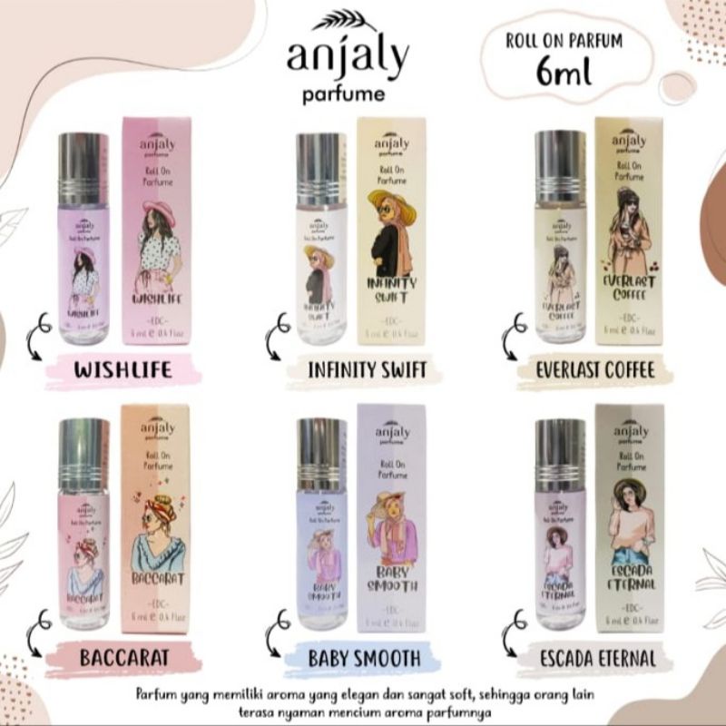 [Per Pc] Parfum Anjaly Roll On Parfume 6ml Original BPOM