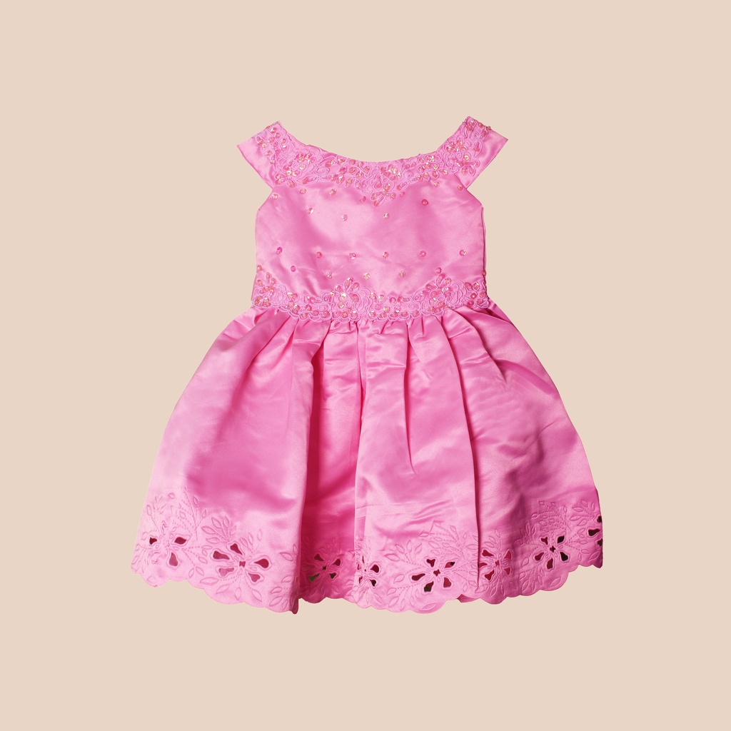 Brigitta Dress Anak Perempuan Satin Premium 1646