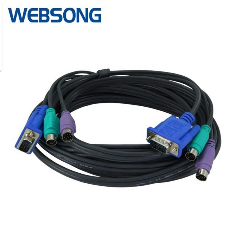 Kabel KVM (Keyboard, VGA, Mouse) 5M Websong