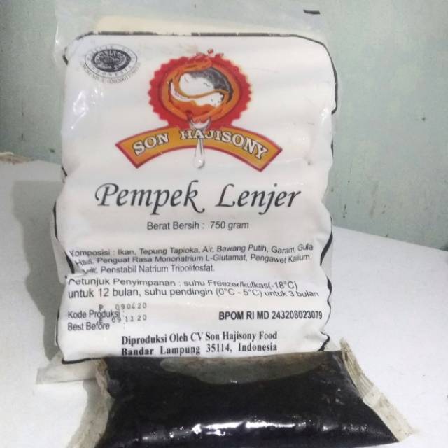 

Pempek Sony Lenjer Grade B SON HAJISONY Asli Lampung