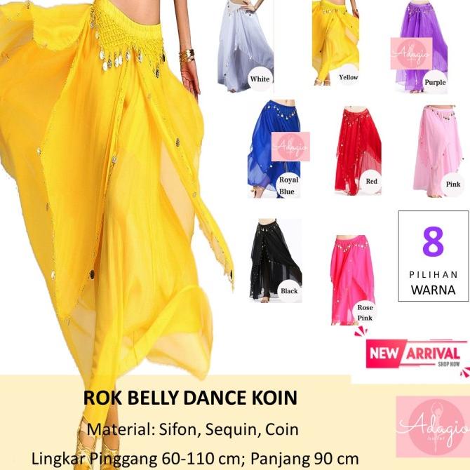 ROK BELLY DANCE SKIRT TARI PERUT TAMBORIN COIN SIFON INDIAN