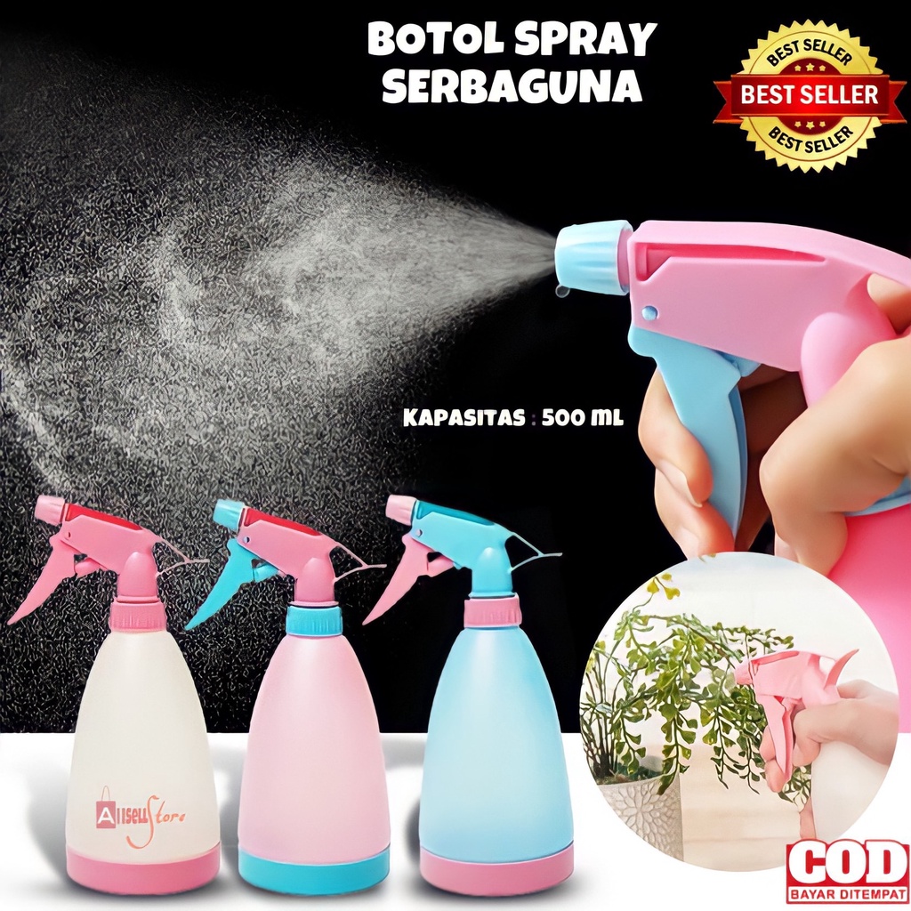 ( BISA COD ) PROMO BOTOL SPRAY SEMPROT TANAMAN BOTOL SERBAGUNA KAPASITAS 500ML