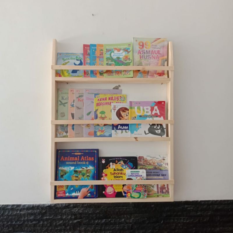 rak buku anak montessori