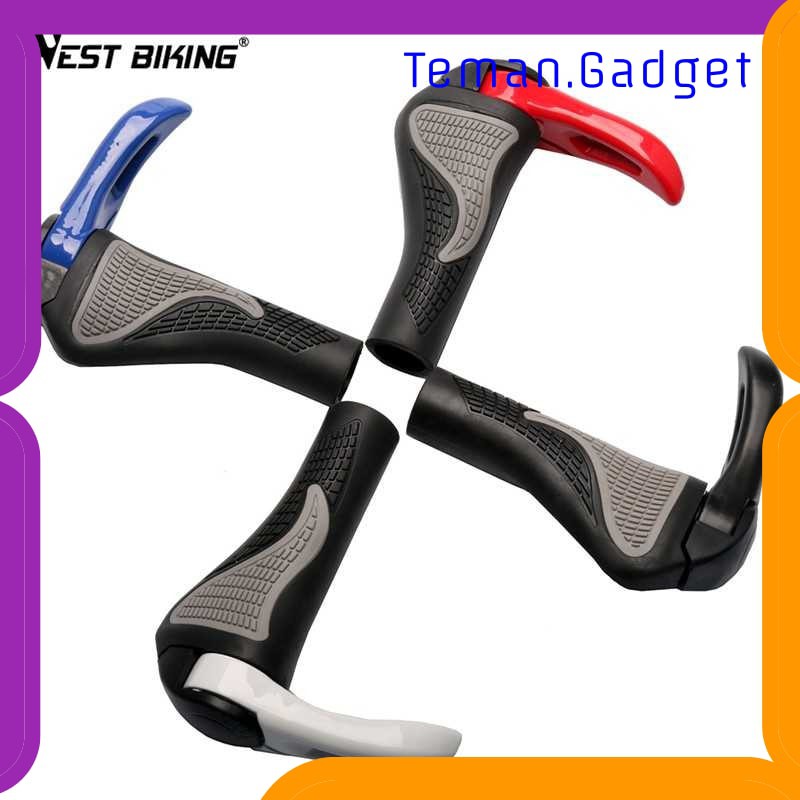 TG-IB388 TAFFSPORT GAGANG SEPEDA RUBBER ERGONOMIC GRIP MTB HANDLEBAR - BT1001