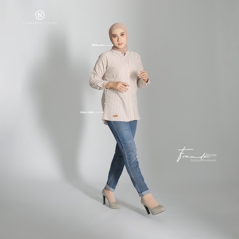 COD FRANDA BLOUSE NADHEERA LUXURY ATASAN