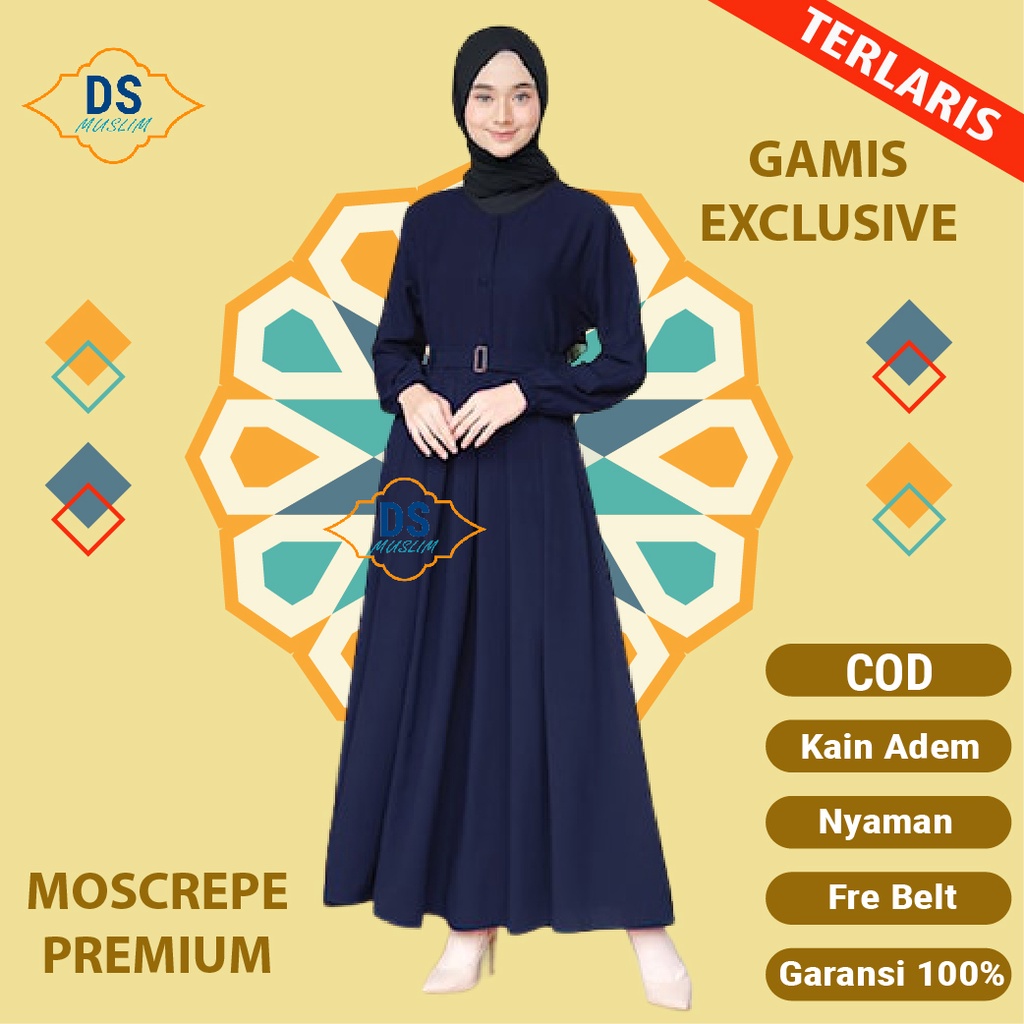 Baju gamis wanita cewe cewek muslim busui terbaru exclusive murah 2021 new model