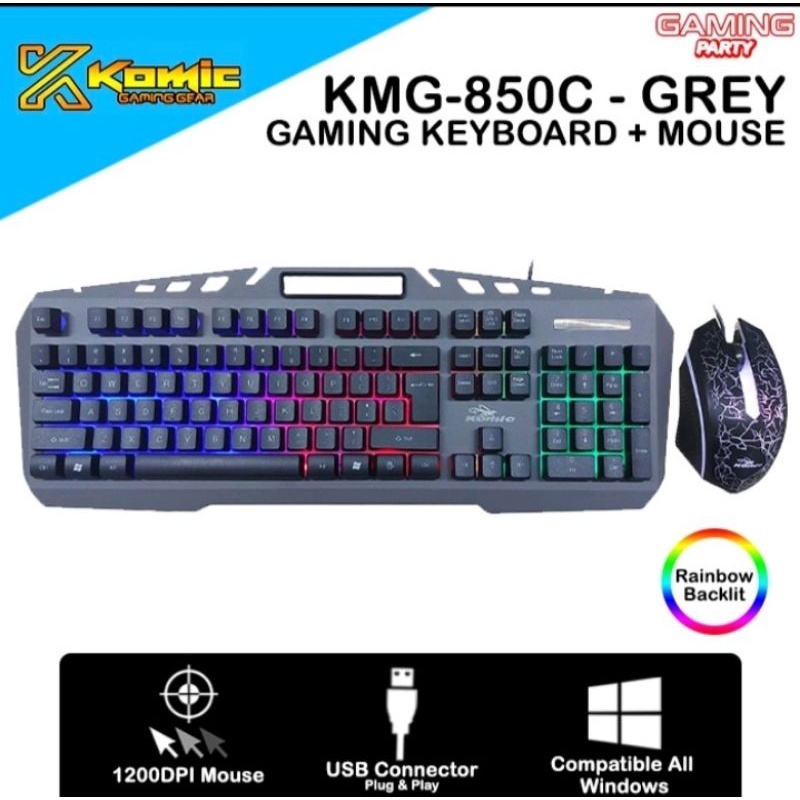 KEYBOARD MOUSE GAMING KOMIC KMG- 850C