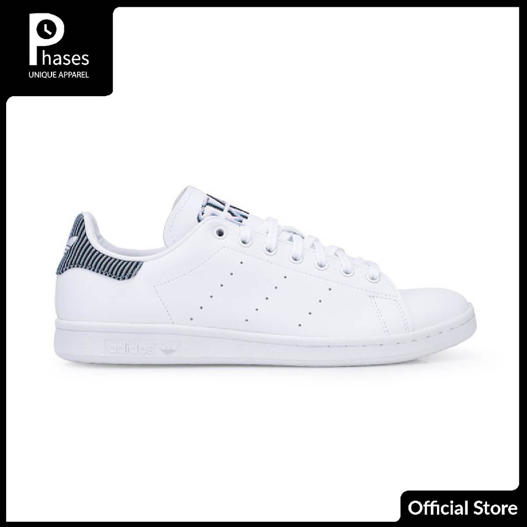 Adidas Stan Smith White Black Striped Original Import