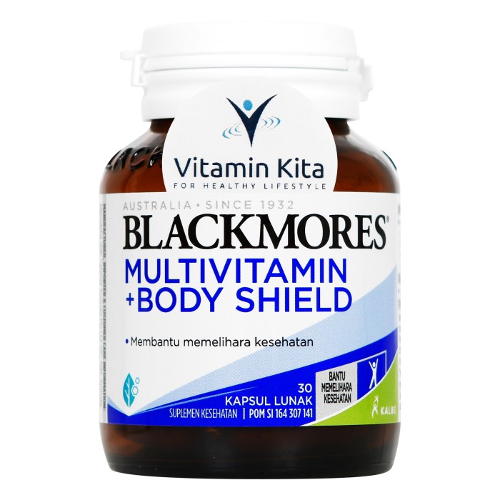 BLACKMORES MULTIVITAMIN PLUS BODY SHIELD 30 SOFT CAPSULE BPOM KALBE