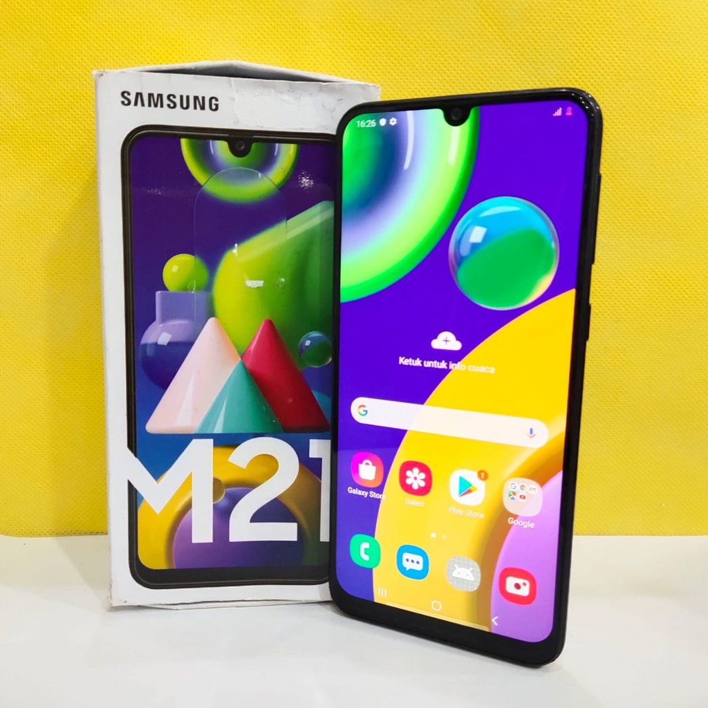 Samsung M21 Ram 4 Rom 64gb Second Shopee Indonesia