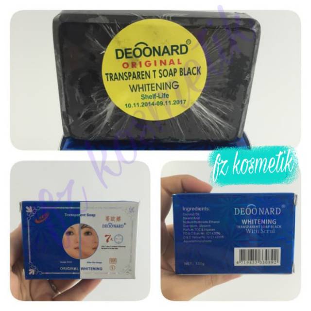 Sabun deoonard whitening septic Original/deoonard 7 days/deoonard/sabun hitam/paket deoonard biru