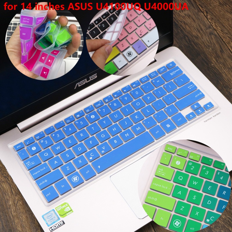 For 14 inches ASUS U4100UQ U4000UA Soft Ultra-thin Silicone Laptop Keyboard Cover Protector