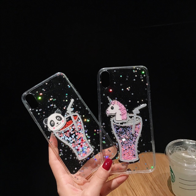 Panda Drink Case iPhone Oppo Vivo Xiaomi Samsung Huawei Realme S20 ultra A51 A71 Y19 Note 10 lite