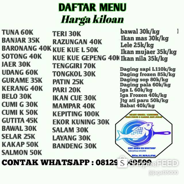 

Ikan laut dll