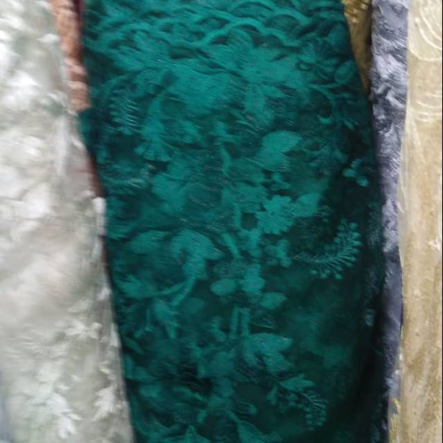 Tulle / Tulle 3D Hijau Botol