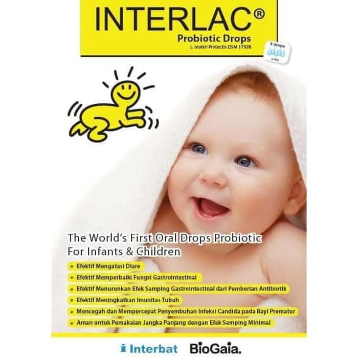 Interlac Probiotik Drops 5ml Probiotic BioGaia