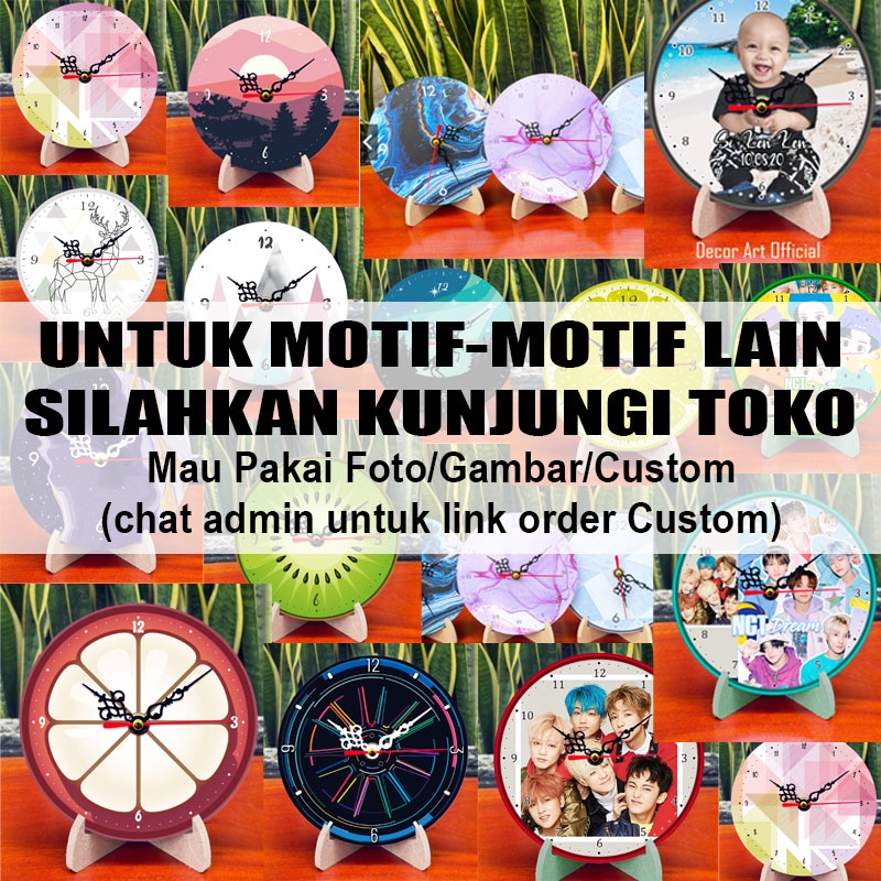 Decor Art Jam Meja Unik Lucu Motif Buah Kelapa - JMB 11-3