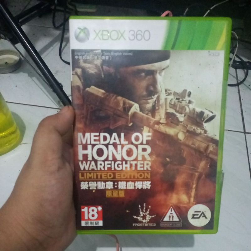 kaset ori xbox 360 medal of honnor warfighter limited edition