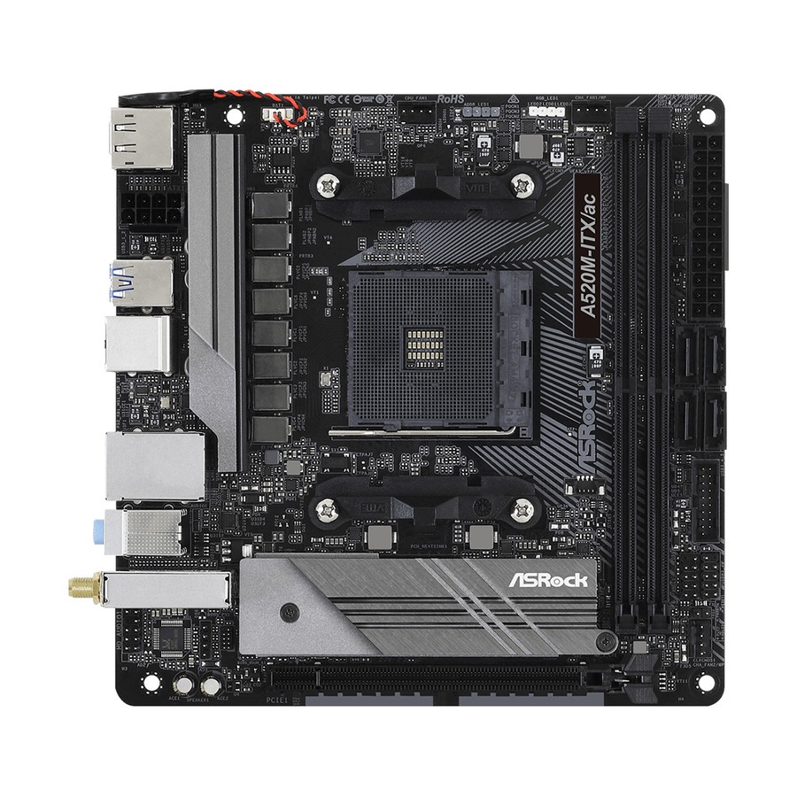 ASRock A520M-ITX/ac WIFI | Motherboard AMD AM4 A520 Mini-ITX