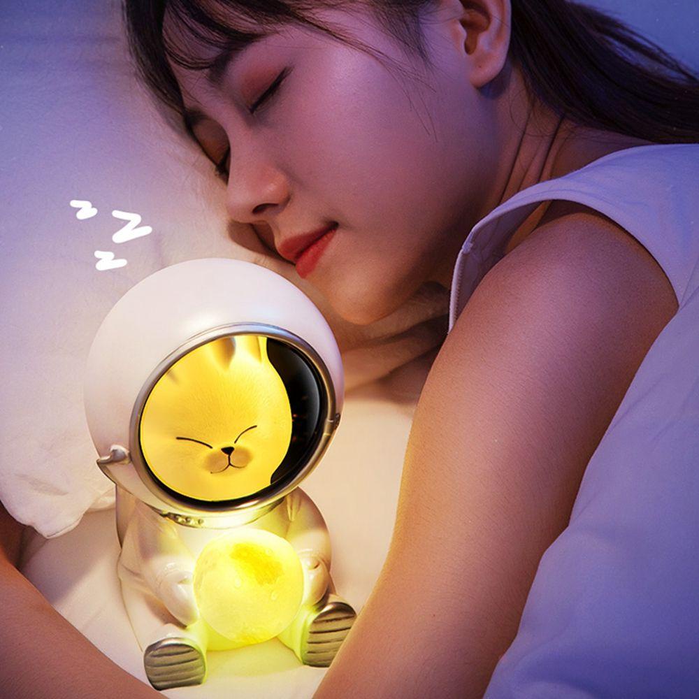 REBUY Lampu Tidur Lucu Spaceman Astronot Galaxy Guardian Hiasan Kamar Tidur