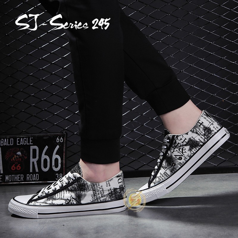 [JWALK] Sepatu Sneakers Pria Trendy Casual Kualitas Import Premium - 245