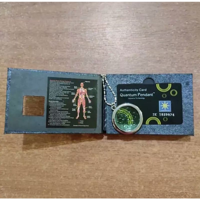 Kalung Kesehatan Terapi Asli - Quantum pendant asli - kalung kesehatan bio energi - kalung kesehatan liontin bio glass hijau
