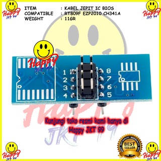 Jual [ HAPPY JKT 99 ] IC Test Clip SOP8 SOIC8 EEPROM Socket Jepit Flash