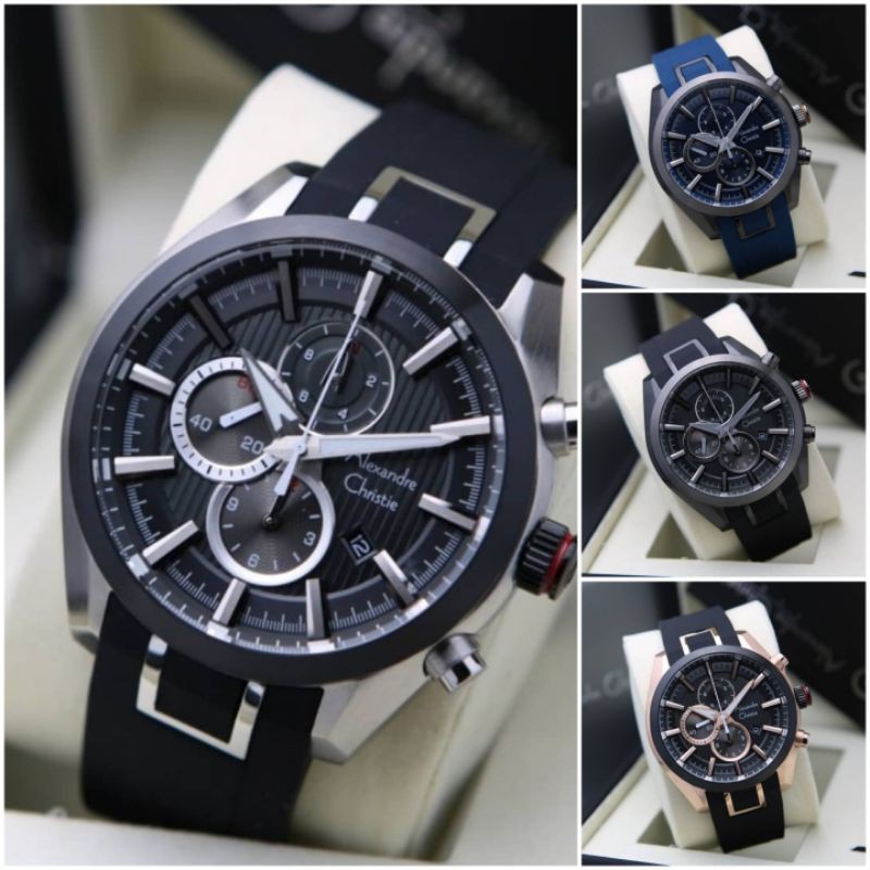 jam tangan pria alexander cristie original ac6582 original