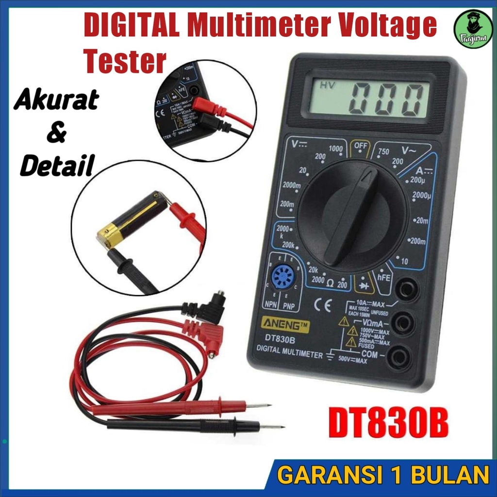 PROMO Digital Multimeter Voltage Tester - DT-830B ANENG multitester digital tester digital multitest