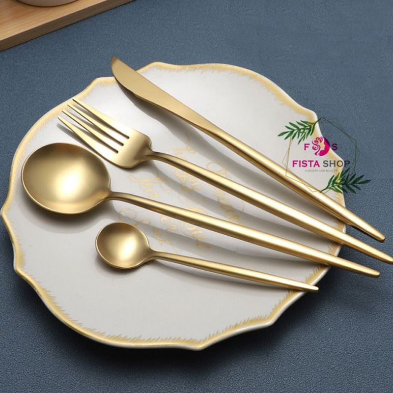 SENDOK SULTAN SET / SENDOK GOLD / CUTLERY SET / STAINLESS STEEL