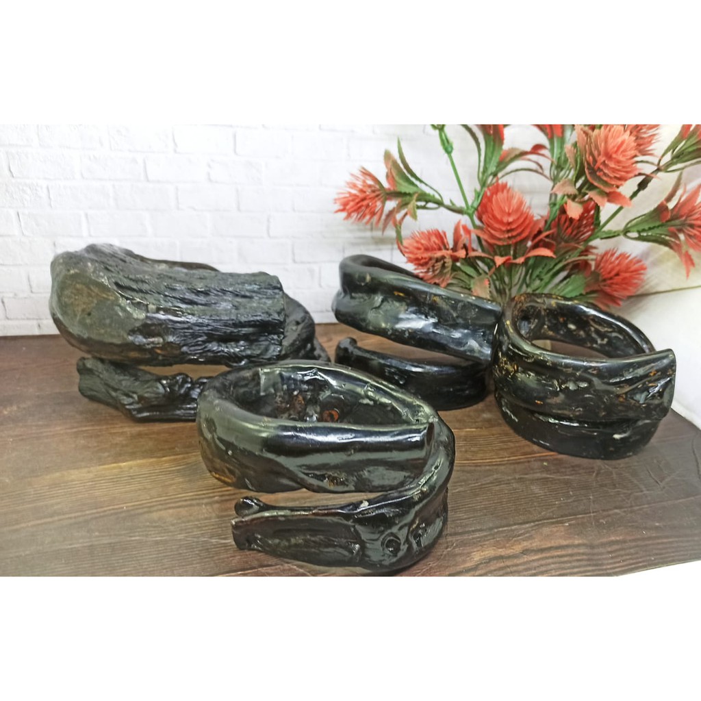 Gelang Pria Akar Bahar Merah Asli Natural Body Hitam Jumbo