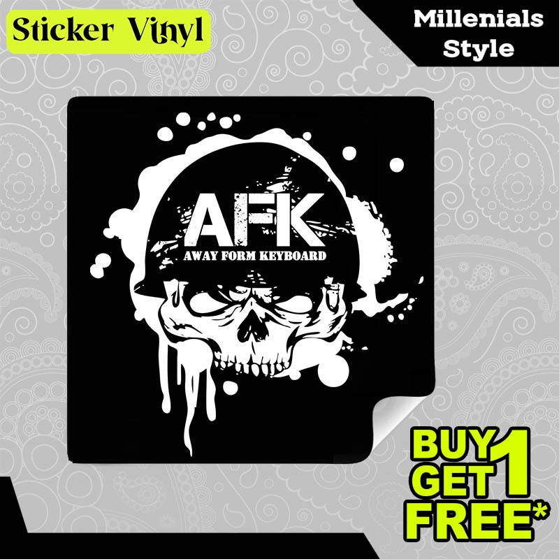 

Stiker Sticker AFK Gamer Away From Keyboard Gaming Gambar Unik dan Keren Aesthetic Bahan Vinyl Satuan Anti Air