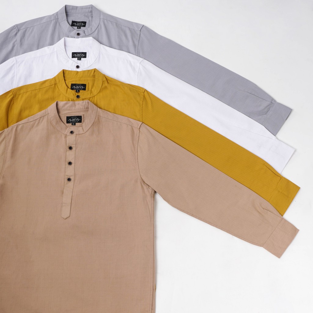 SANVANINA F-02 Kemeja Kurta Sultan Lengan Panjang | Kurta Pakistan