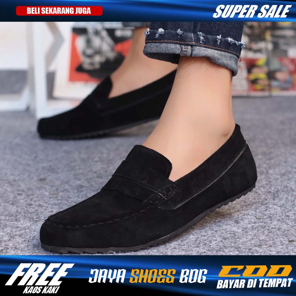 LOPERS|Sepatu Casual Slip On Pria Keren Original Kekinan Model Slop Mocasin Tali Santai Murah