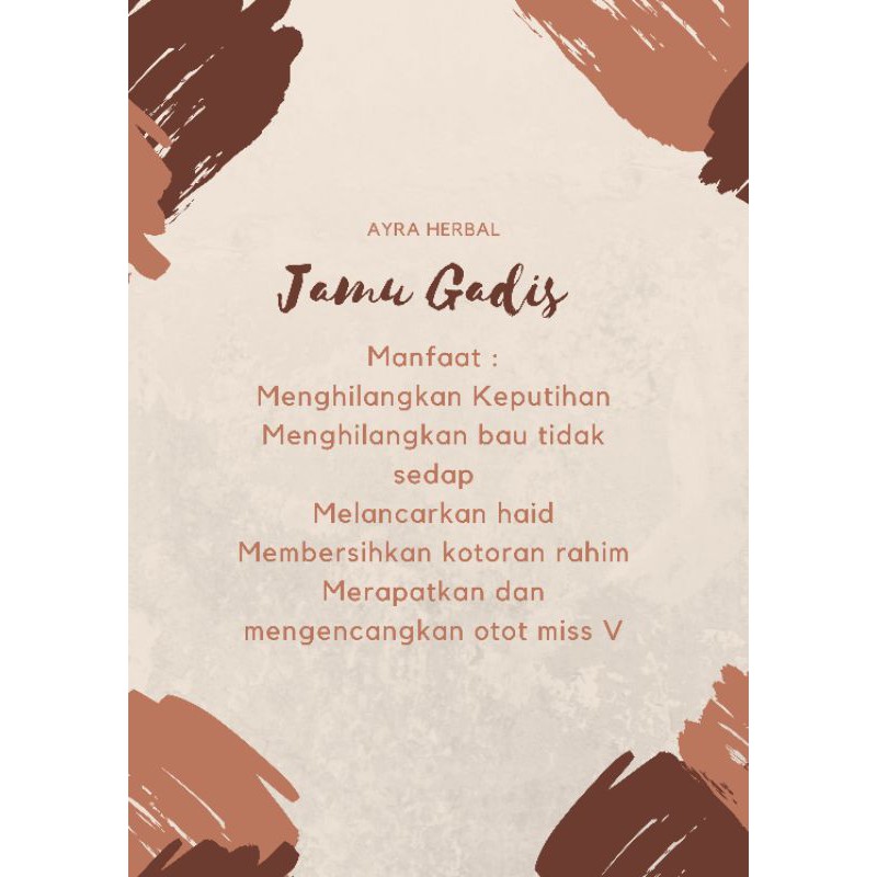 Jamu gadis by Ayra Herbal