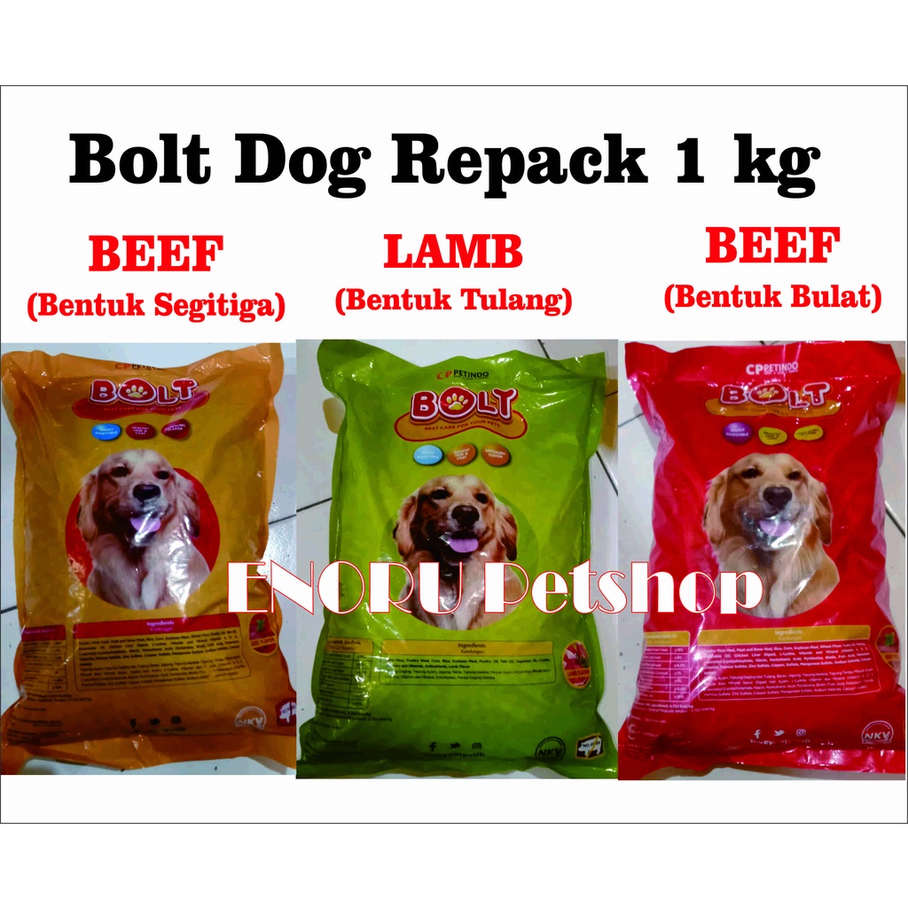Bolt dog 1kg FRESHPACK / makanan anjing Bolt freshpack 1kg / freshpack 1kg / makanan bolt dog / bolt