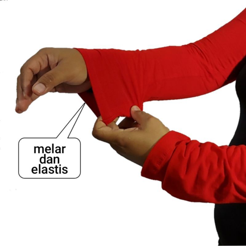 Manset Sambung Bolero Jumbo Balero Lengan Panjang Polos Rayon Super