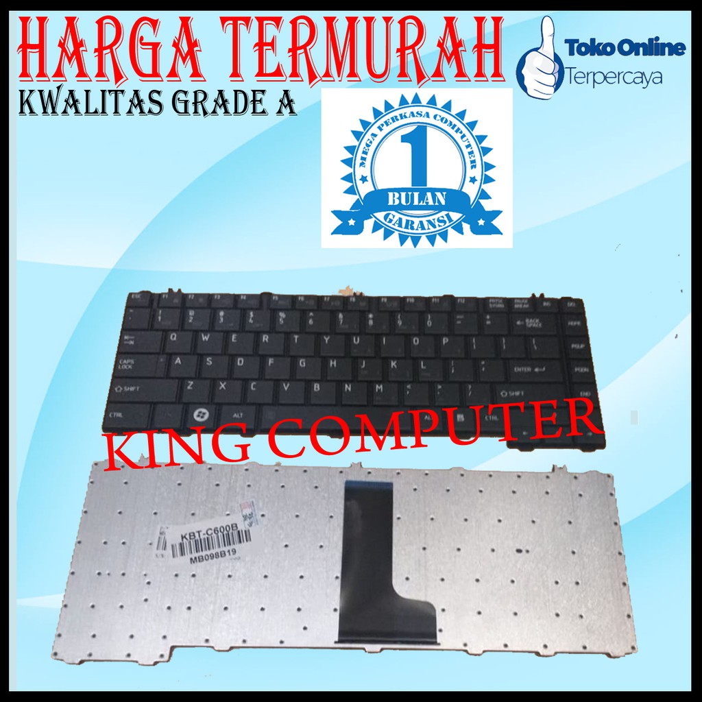 KEYBOARD TOSHIBA L600 BLACK