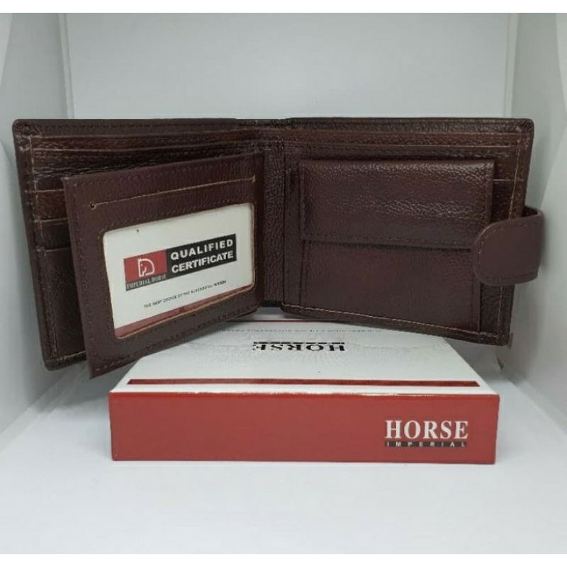 Dompet Kulit Sapi asli Dompet Kancing Horse Imperial. Original