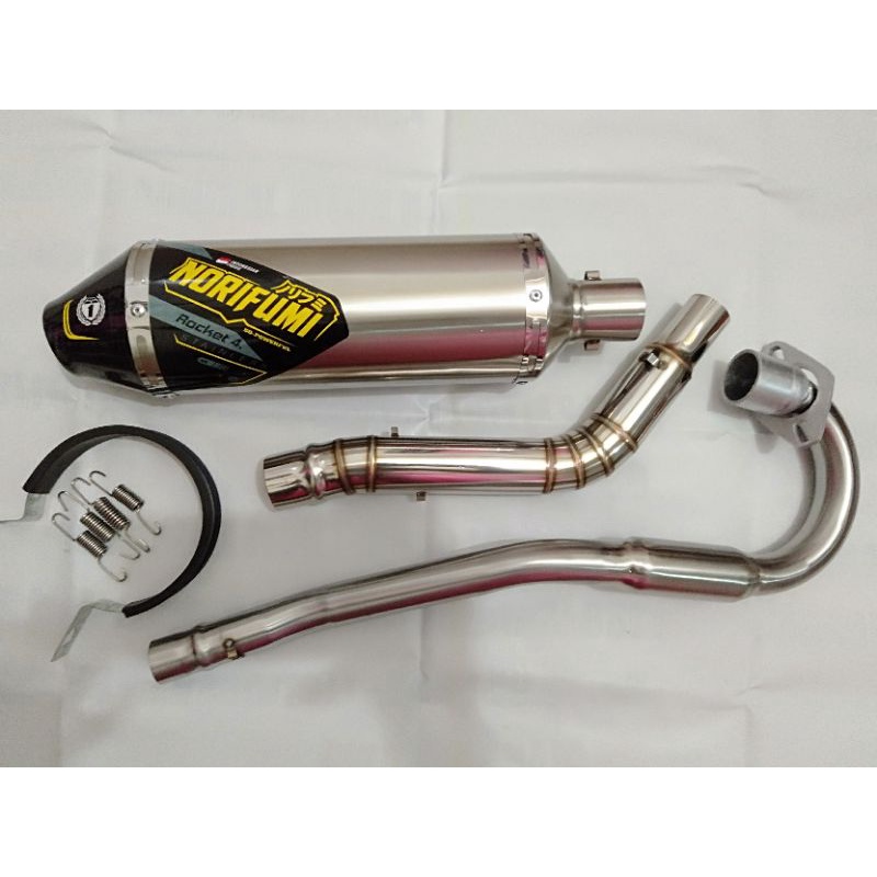 KNALPOT NORIFUMI ROCKET 4 KOMPETISI MOTOR CRF 150L/KLX 150/WR 155/DTRACKER 150/KLX TIGER/KLX MP