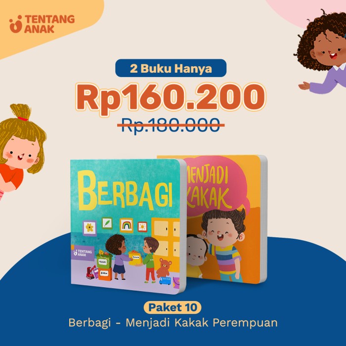 

NEW PRODUCT Bundle Paket 10 - Berbagi & Menjadi Kakak Perempuan BR141