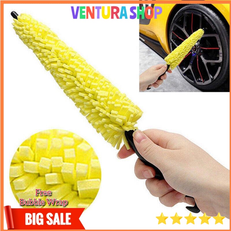 IDEATE Sikat Brush Pembersih Velg Ban Mobil Portable Car Wheel Wash - YQ013