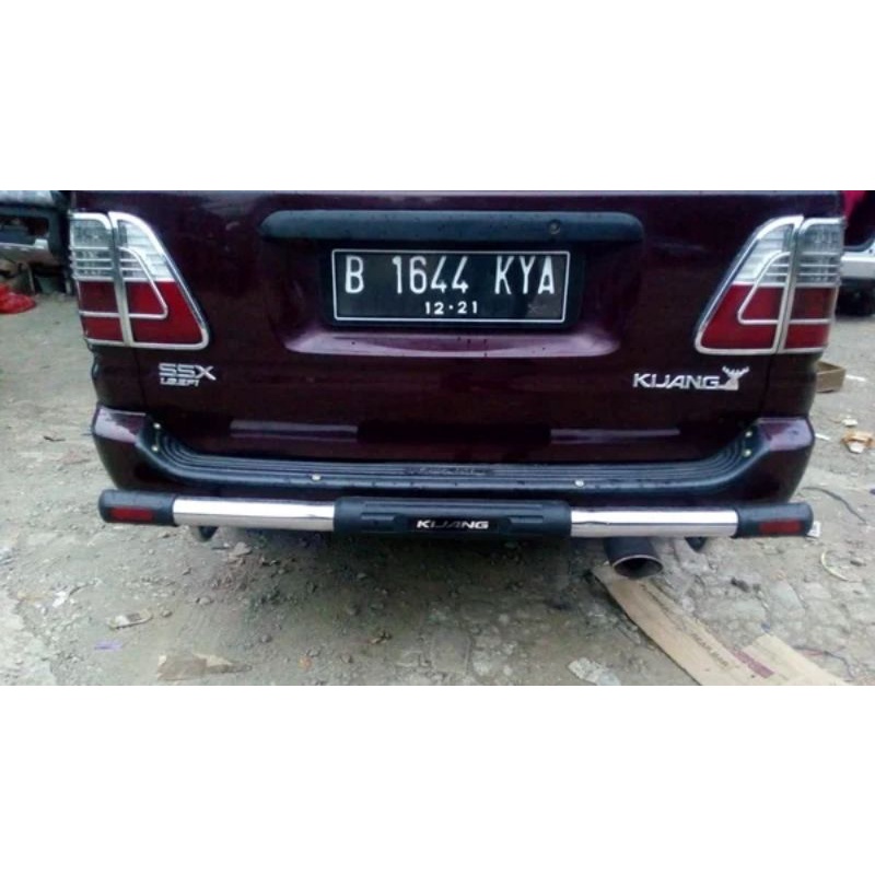 kijang kapsul lgx sx lx krista rearbar tanduk besi footstep injakan kaki pengaman belakang bemper