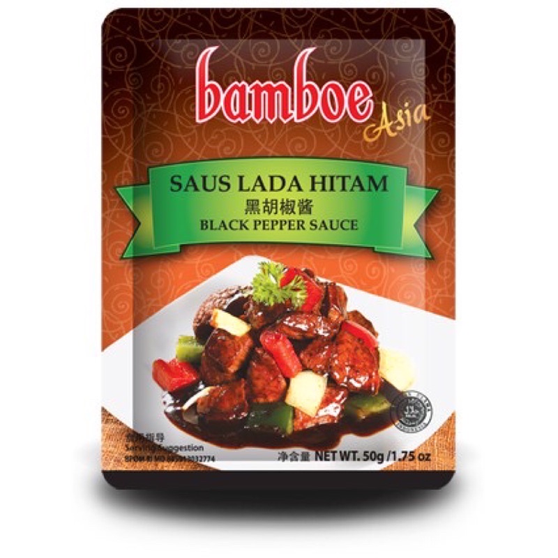 

Bamboe Asia Saus Lada Hitam - 50g