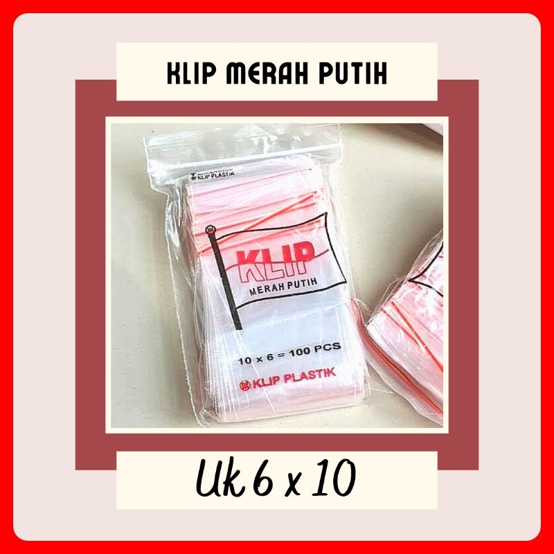 Klip Merah Putih Ukuran 6x10