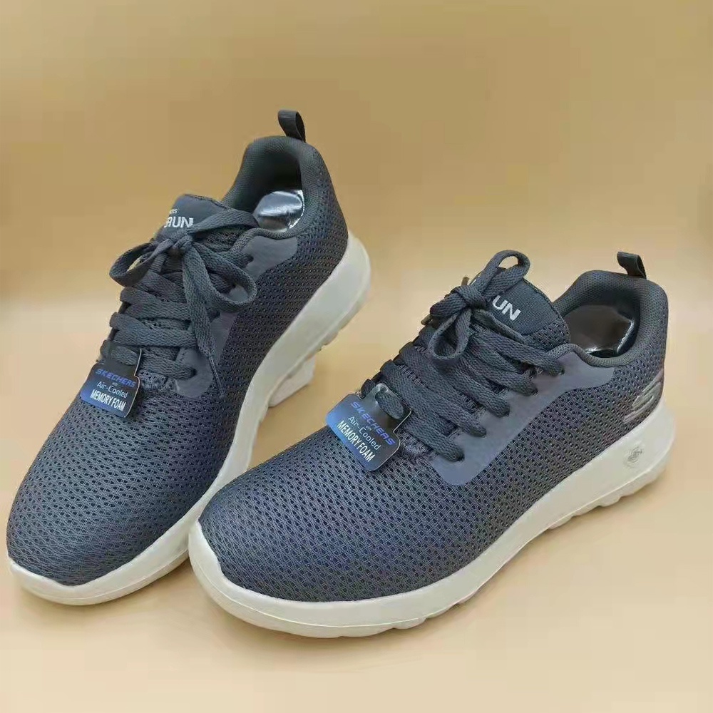 SKECHERS kasual sepatu casual sepatu pria hitam  slip on cowok rajut pria shoes