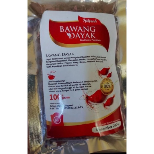 

Bawang Dayak Kering Irisan 100 Gram Solusi Menurunkan Kadar Kolesterol Dan Hipertensi.